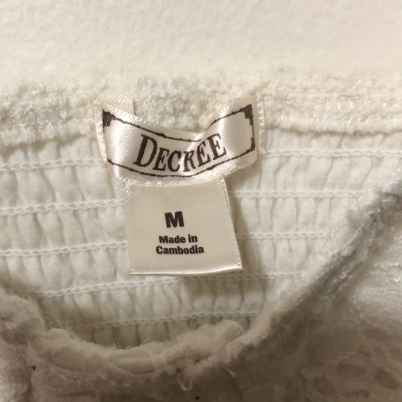 White Lace Crop Top - Picture 2 of 2